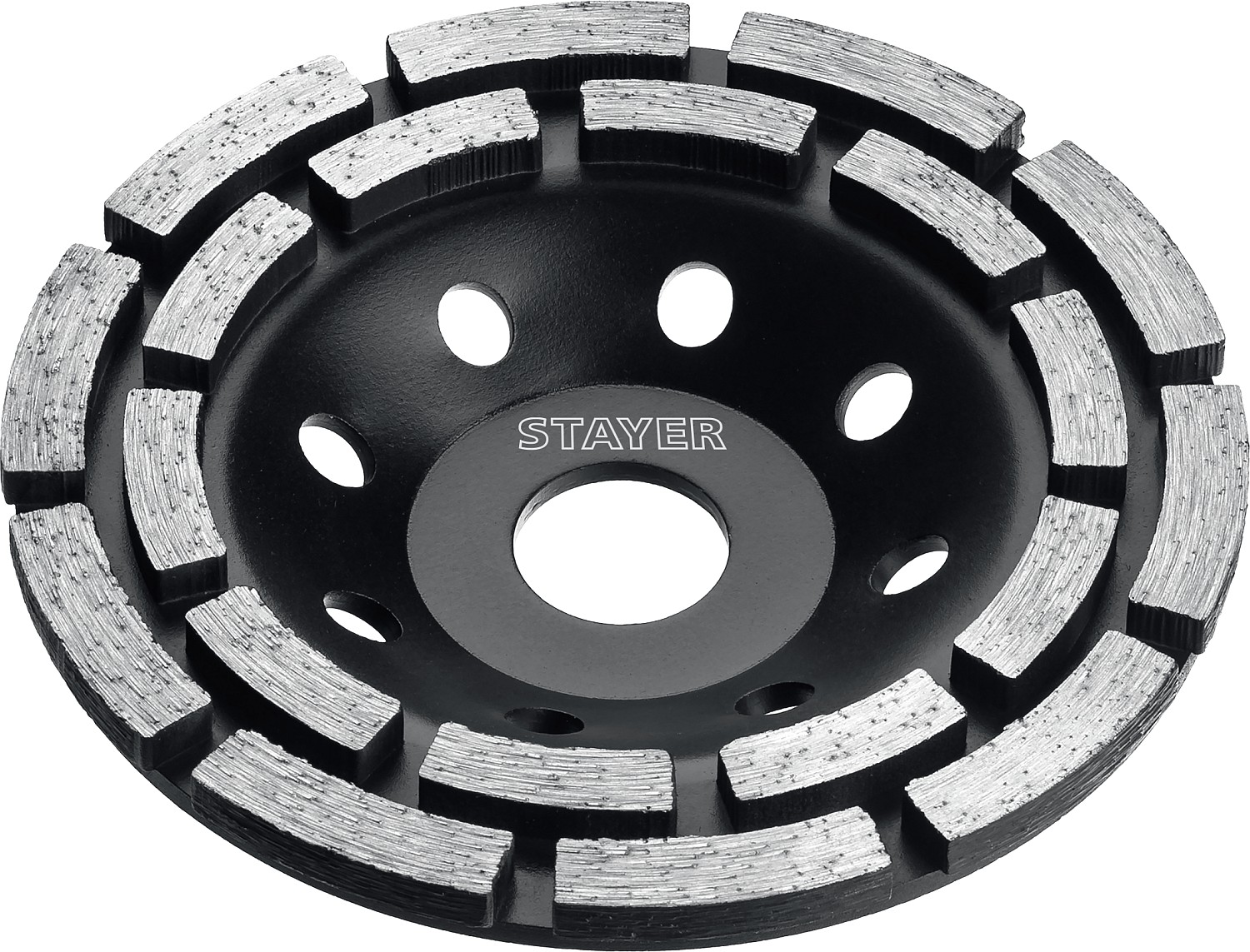 STAYER Double d 125 мм, Двухрядная алмазная чашка (33381-125)