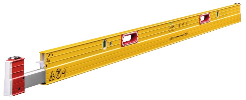 Уровень Stabila тип 106Т, раздвижной, 213-376см (2верт., 1гориз.,точн. 0,5 мм/м)