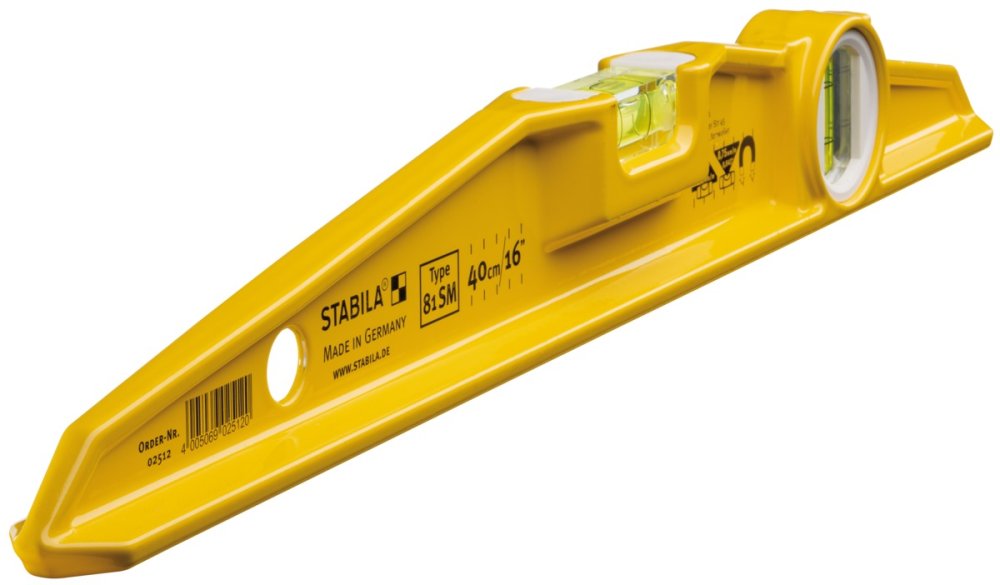 Уровень Stabila тип 81SM, 40см литой профиль (1верт.,1гориз., магнитный, точн. 0,5мм/м)