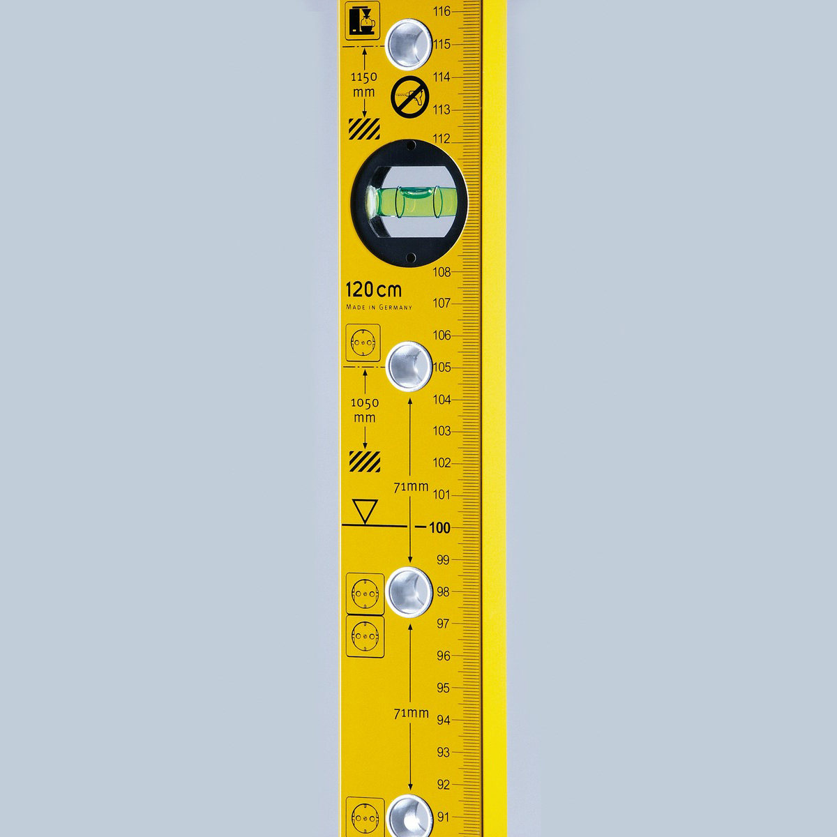 Уровень Stabila тип 70 Electric, 120см (1верт.,1гориз.,точн. 0,5мм/м) для электрика