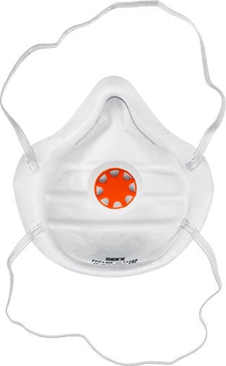 DEXX класс защиты FFP1, коническая, с клапаном выдоха, фильтрующая полумаска (11104)